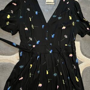 Urban outfitters black floral maxi dress